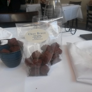Chocolate truffles from Chez Bruce